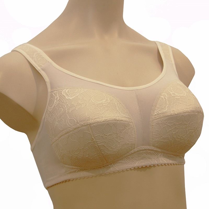 Бюстгальтер Valeria для фиксации экзопротеза ЛФ0915 168 серебристый пион