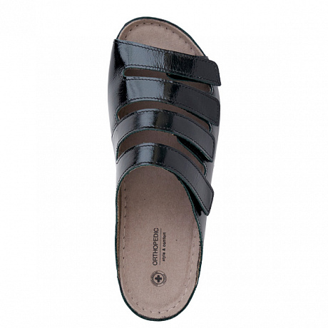 Сабо Luomma повседневные женские LM-703N.050 лак агат. Изображение 3 из 5